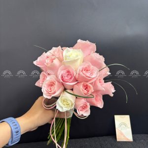Hoa Cưới Hoa Hồng Pink Rose A373