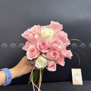 Hoa Cưới Hoa Hồng Pink Rose A373