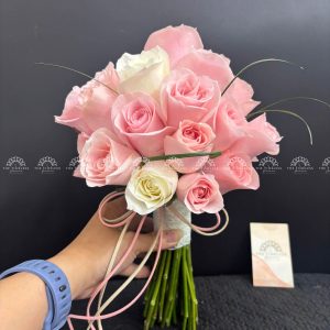 Hoa Cưới Hoa Hồng Pink Rose A373