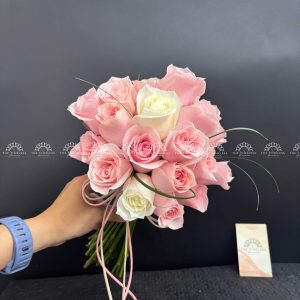 Hoa Cưới Hoa Hồng Pink Rose A373