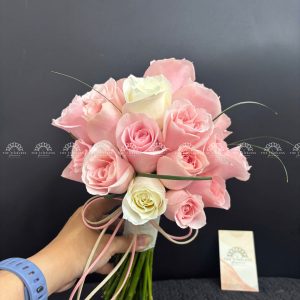 Hoa Cưới Hoa Hồng Pink Rose A373