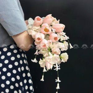 Hoa Cưới Thác hoa Tulip Hồng Đào Thijs Boots A376
