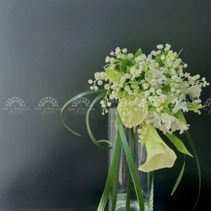 Hoa Cưới Dáng Thác - 25 Linh Lan mix Calla lily A379
