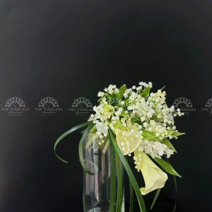 Hoa Cưới Dáng Thác - 25 Linh Lan mix Calla lily A379