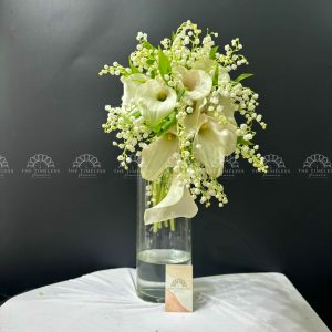 Hoa Cưới Dáng Thác - 50 Linh Lan mix 9 Callily A378