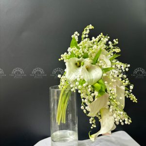 Hoa Cưới Dáng Thác - 50 Linh Lan mix 9 Callily A378