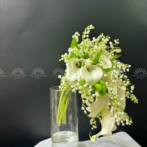 Hoa Cưới Dáng Thác - 50 Linh Lan mix 9 Callily A378