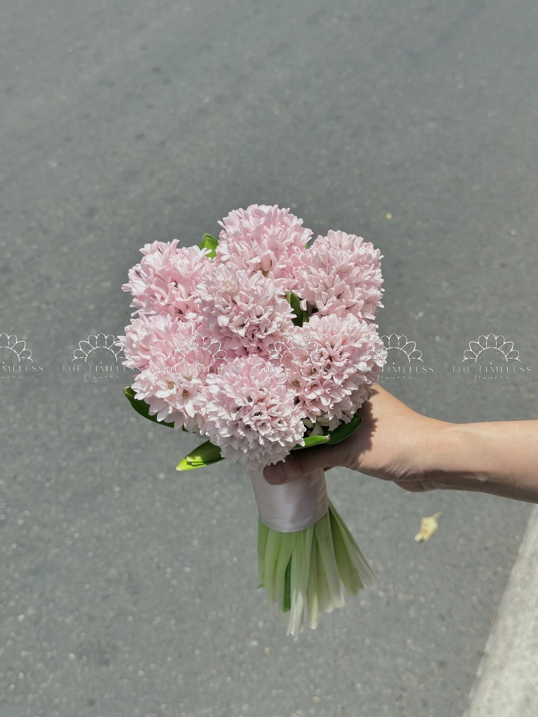 Hoa Cưới 7 Dạ Lan Hương Hồng Nhạt A407