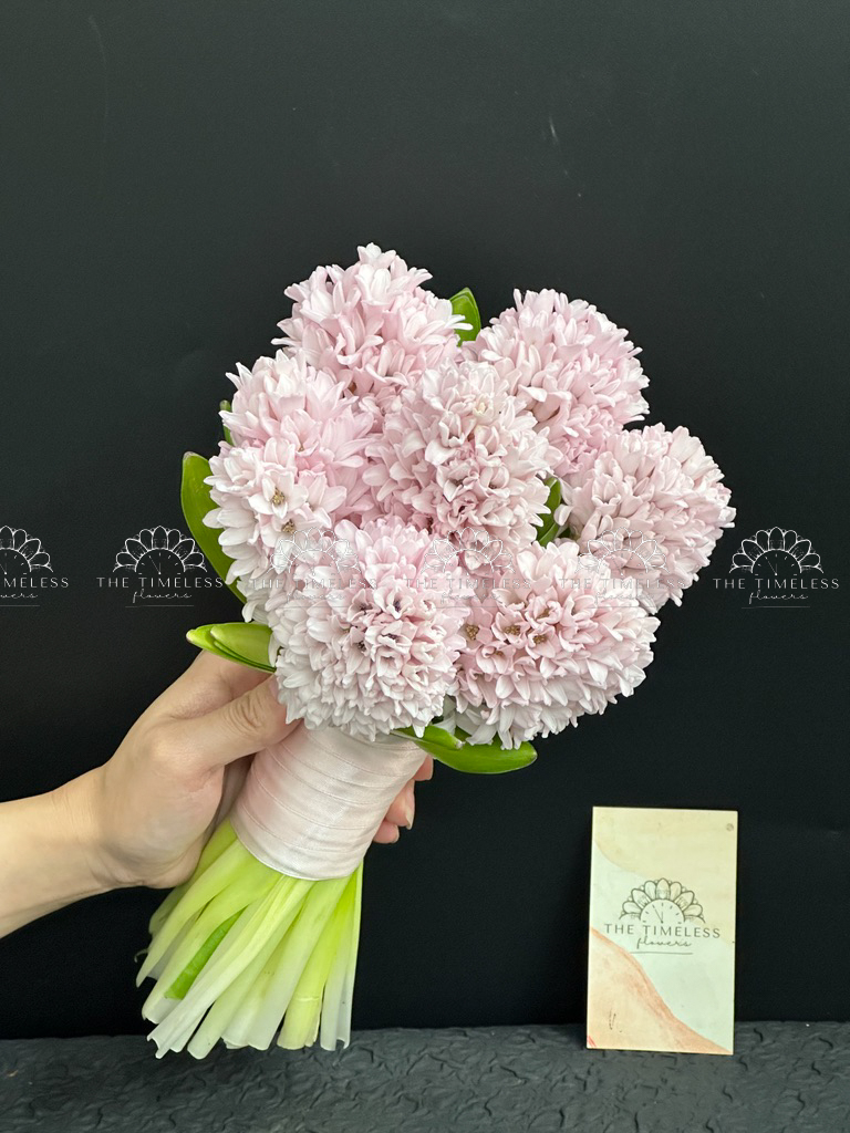 Hoa Cưới 7 Dạ Lan Hương Hồng Nhạt A407