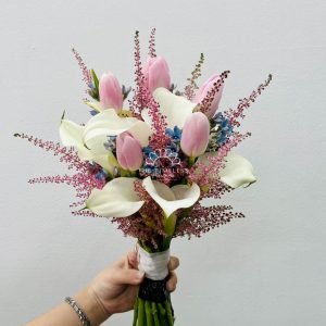 Hoa cưới Tulip Mix Calla Lily và Astilbe A410