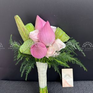 Hoa Cưới Hoa Sen Hồng A423