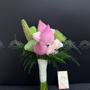 Hoa Cưới Hoa Sen Hồng A423
