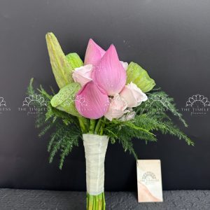 Hoa Cưới Hoa Sen Hồng A423