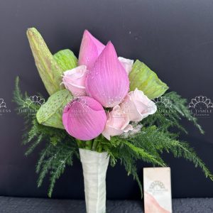 Hoa Cưới Hoa Sen Hồng A423