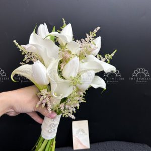 Hoa Cưới Calla Lily - tulip và Astilbe Hồng A445