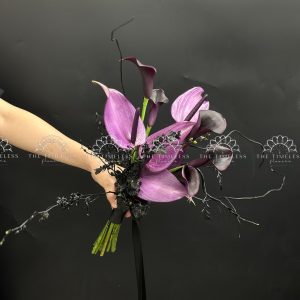Bó hoa cưới Calla Lily và Hồng môn A439