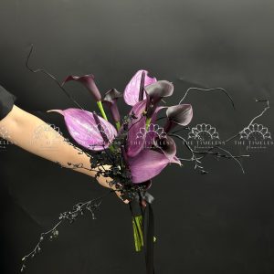 Bó hoa cưới Calla Lily và Hồng môn A439