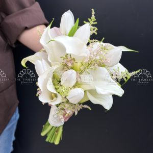 Hoa Cưới Calla Lily - tulip và Astilbe Hồng A445