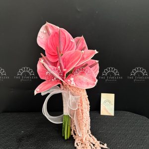 Hoa cưới Hồng Môn Hồng A438