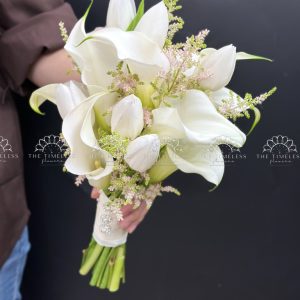 Hoa Cưới Calla Lily - tulip và Astilbe Hồng A445