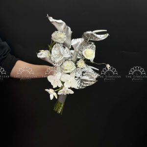 Bó hoa cưới Calla Lily và Hồng môn A447