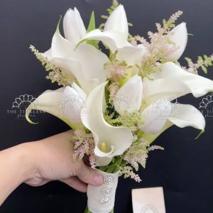 Hoa Cưới Calla Lily - tulip và Astilbe Hồng A445