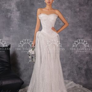 Bó hoa cưới Calla Lily và Hồng môn A447