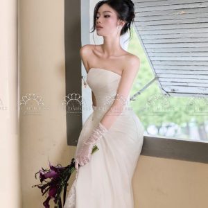 Bó hoa cưới Calla Lily và Hồng môn A439