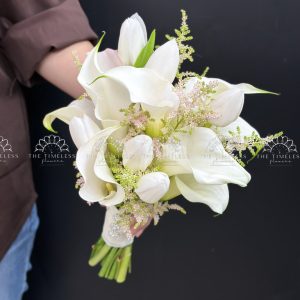 Hoa Cưới Calla Lily - tulip và Astilbe Hồng A445