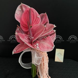 Hoa cưới Hồng Môn Hồng A438