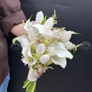 Hoa Cưới Calla Lily - tulip và Astilbe Hồng A445