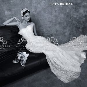 Bó hoa cưới Calla Lily và Hồng môn A447