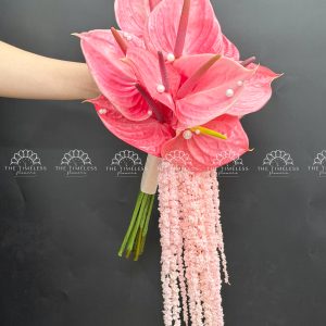 Hoa Cưới Hồng Môn Hồng mix Dền A439