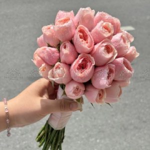 Hoa Cưới Hoa Hồng Juliet Hồng A443