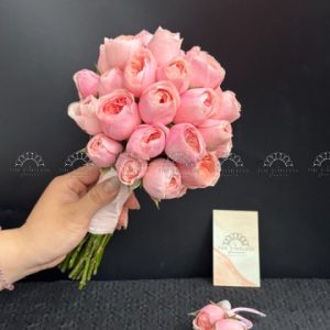 Hoa Cưới Hoa Hồng Juliet Hồng A443
