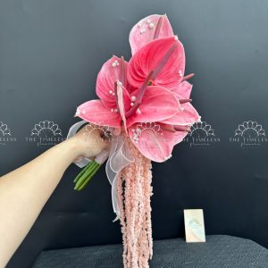 Hoa Cưới Hồng Môn Hồng mix Dền A439