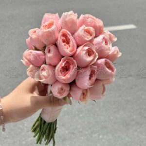 Hoa Cưới Hoa Hồng Juliet Hồng A443