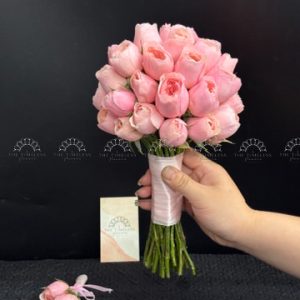 Hoa Cưới Hoa Hồng Juliet Hồng A443