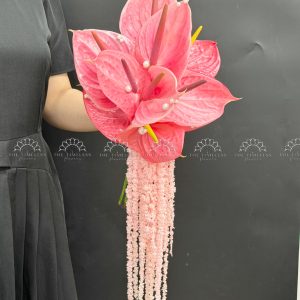Hoa Cưới Hồng Môn Hồng mix Dền A439