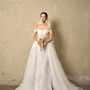 Hoa Cưới Dáng Tháng Đổ Dạ Lan Hương và Hồng Môn A449