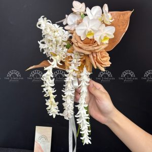 Hoa Cưới Dáng Tháng Đổ Dạ Lan Hương và Hồng Môn A449