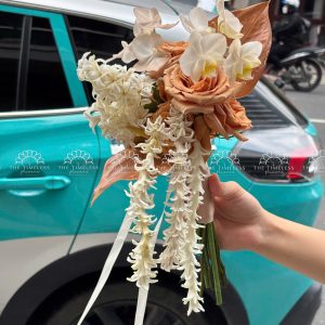 Hoa Cưới Dáng Tháng Đổ Dạ Lan Hương và Hồng Môn A449