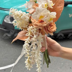 Hoa Cưới Dáng Tháng Đổ Dạ Lan Hương và Hồng Môn A449