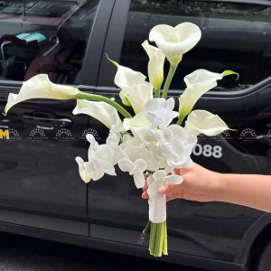 Hoa Cưới 9 Calla lily và Lan Hồ Điệp A457