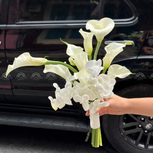 Hoa Cưới 9 Calla lily và Lan Hồ Điệp A457
