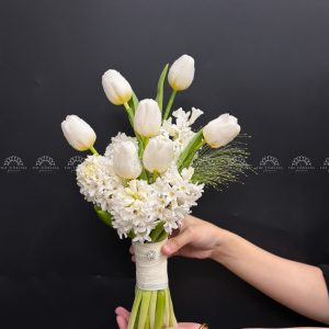 Hoa Cưới 5 Dạ Lan Hương Trắng mix 7 tulip A468