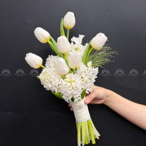 Hoa Cưới 5 Dạ Lan Hương Trắng mix 7 tulip A468