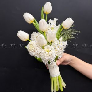 Hoa Cưới 5 Dạ Lan Hương Trắng mix 7 tulip A468