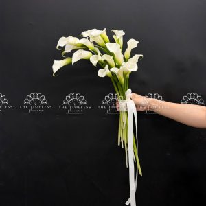 Hoa Cưới 20 Calla Lily Trắng - Hoa Rum Hà Lan A480