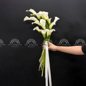 Hoa Cưới 20 Calla Lily Trắng - Hoa Rum Hà Lan A480